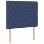 Box spring bed with blue fabric mattress 100x200 cm by vidaXL, Beds and slatted bases - Ref: Foro24-3128747, Price: 372,53 €,...