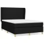 Box spring bed with black fabric mattress 140x190 cm by vidaXL, Beds and slatted bases - Ref: Foro24-3128359, Price: 486,96 €...