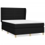 Box spring bed with black fabric mattress 140x190 cm by vidaXL, Beds and slatted bases - Ref: Foro24-3128599, Price: 508,15 €...