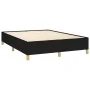 Box spring bed with black fabric mattress 140x190 cm by vidaXL, Beds and slatted bases - Ref: Foro24-3128599, Price: 505,84 €...