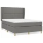 Box spring bed with dark gray fabric mattress 140x190 cm by vidaXL, Beds and slatted bases - Ref: Foro24-3128438, Price: 502,...