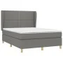 Box spring bed with dark gray fabric mattress 140x190 cm by vidaXL, Beds and slatted bases - Ref: Foro24-3128438, Price: 502,...