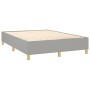 Cama box spring con colchón tela gris claro 140x190 cm de vidaXL, Camas y somieres - Ref: Foro24-3128357, Precio: 524,91 €, D...