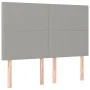 Cama box spring con colchón tela gris claro 140x190 cm de vidaXL, Camas y somieres - Ref: Foro24-3128357, Precio: 534,86 €, D...