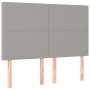 Cama box spring con colchón tela gris claro 140x190 cm de vidaXL, Camas y somieres - Ref: Foro24-3128357, Precio: 524,91 €, D...