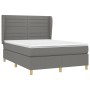 Boxspringbett mit dunkelgrauer Stoffmatratze 140x190 cm von vidaXL, Betten und Lattenroste - Ref: Foro24-3128598, Preis: 519,...