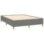 Box spring bed with dark gray fabric mattress 140x190 cm by vidaXL, Beds and slatted bases - Ref: Foro24-3128598, Price: 518,...
