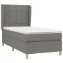 Box spring bed with dark gray fabric mattress 80x200 cm by vidaXL, Beds and slatted bases - Ref: Foro24-3128478, Price: 384,3...