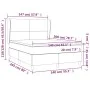 Box spring bed with white synthetic leather mattress 140x200cm by vidaXL, Beds and slatted bases - Ref: Foro24-3128914, Price...