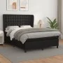 Cama box spring con colchón cuero sintético negro 140x200cm de vidaXL, Camas y somieres - Ref: Foro24-3129033, Precio: 524,41...