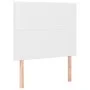 Box spring bed with white synthetic leather mattress 90x190 cm by vidaXL, Beds and slatted bases - Ref: Foro24-3128890, Price...