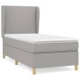 Box spring bed with light gray fabric mattress 100x200 cm by vidaXL, Beds and slatted bases - Ref: Foro24-3128341, Price: 356...