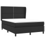 Cama box spring con colchón cuero sintético negro 140x190 cm de vidaXL, Camas y somieres - Ref: Foro24-3128967, Precio: 508,7...