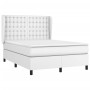 Boxspringbett mit weißer Kunstledermatratze 140x190 cm von vidaXL, Betten und Lattenroste - Ref: Foro24-3129028, Preis: 580,1...