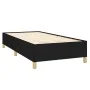Box spring bed with black fabric mattress 100x200 cm by vidaXL, Beds and slatted bases - Ref: Foro24-3128503, Price: 344,11 €...