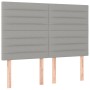 Box spring bed with light gray fabric mattress 140x200 cm by vidaXL, Beds and slatted bases - Ref: Foro24-3128605, Price: 525...