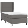 Boxspringbett mit grauer Kunstledermatratze 80x200 cm von vidaXL, Betten und Lattenroste - Ref: Foro24-3128881, Preis: 334,73...