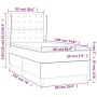 Box spring bed with white synthetic leather mattress 90x190 cm by vidaXL, Beds and slatted bases - Ref: Foro24-3129004, Price...