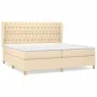 Boxspringbett mit cremefarbener Stoffmatratze 200x200 cm von vidaXL, Betten und Lattenroste - Ref: Foro24-3128794, Preis: 710...