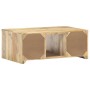Mesa de centro de madera maciza de mango 90x50x35 cm