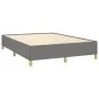 Box spring bed with dark gray fabric mattress 140x200 cm by vidaXL, Beds and slatted bases - Ref: Foro24-3128606, Price: 489,...