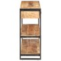 Aparador de madera maciza de mango y rugosa 120x30x75 cm