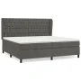 Box spring bed with dark gray velvet mattress 200x200 cm by vidaXL, Beds and slatted bases - Ref: Foro24-3129412, Price: 689,...