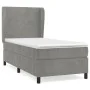 Box spring bed with light gray velvet mattress 80x200 cm by vidaXL, Beds and slatted bases - Ref: Foro24-3129057, Price: 330,...