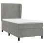 Boxspringbett mit hellgrauer Samtmatratze 80x200 cm von vidaXL, Betten und Lattenroste - Ref: Foro24-3129057, Preis: 325,27 €...