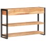 Aparador de madera maciza de acacia 120x30x75 cm