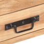 Aparador de madera maciza de acacia 120x30x75 cm