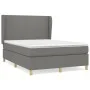 Box spring bed with dark gray fabric mattress 140x190 cm by vidaXL, Beds and slatted bases - Ref: Foro24-3128358, Price: 546,...