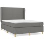 Boxspringbett mit dunkelgrauer Stoffmatratze 140x190 cm von vidaXL, Betten und Lattenroste - Ref: Foro24-3128358, Preis: 536,...