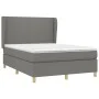 Box spring bed with dark gray fabric mattress 140x190 cm by vidaXL, Beds and slatted bases - Ref: Foro24-3128358, Price: 546,...