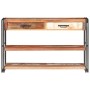 Aparador de madera maciza reciclada 120x30x75 cm