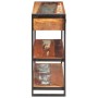 Aparador de madera maciza reciclada 120x30x75 cm