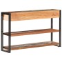 Aparador de madera maciza reciclada 120x30x75 cm