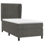 Cama box spring con colchón terciopelo gris oscuro 80x200 cm de vidaXL, Camas y somieres - Ref: Foro24-3129298, Precio: 341,9...