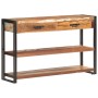 Aparador de madera maciza reciclada 120x30x75 cm