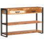 Aparador de madera maciza reciclada 120x30x75 cm