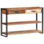 Aparador de madera maciza reciclada 120x30x75 cm