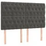 Cama box spring con colchón terciopelo gris oscuro 160x200 cm de vidaXL, Camas y somieres - Ref: Foro24-3129400, Precio: 558,...