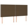 Cama box spring con colchón tela marrón oscuro 200x200 cm de vidaXL, Camas y somieres - Ref: Foro24-3128472, Precio: 650,35 €...