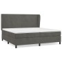 Box spring bed with dark gray velvet mattress 200x200 cm by vidaXL, Beds and slatted bases - Ref: Foro24-3129112, Price: 606,...