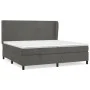 Cama box spring con colchón terciopelo gris oscuro 200x200 cm de vidaXL, Camas y somieres - Ref: Foro24-3129112, Precio: 597,...