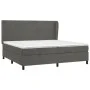 Cama box spring con colchón terciopelo gris oscuro 200x200 cm de vidaXL, Camas y somieres - Ref: Foro24-3129112, Precio: 597,...