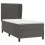Box spring bed with dark gray velvet mattress 90x190 cm by vidaXL, Beds and slatted bases - Ref: Foro24-3129064, Price: 317,5...