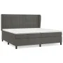 Cama box spring con colchón terciopelo gris oscuro 200x200 cm de vidaXL, Camas y somieres - Ref: Foro24-3129352, Precio: 627,...