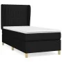 Box spring bed with black fabric mattress 90x190 cm by vidaXL, Beds and slatted bases - Ref: Foro24-3128647, Price: 305,77 €,...