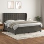 Boxspringbett mit dunkelgrauer Samtmatratze 200x200 cm von vidaXL, Betten und Lattenroste - Ref: Foro24-3129472, Preis: 622,7...